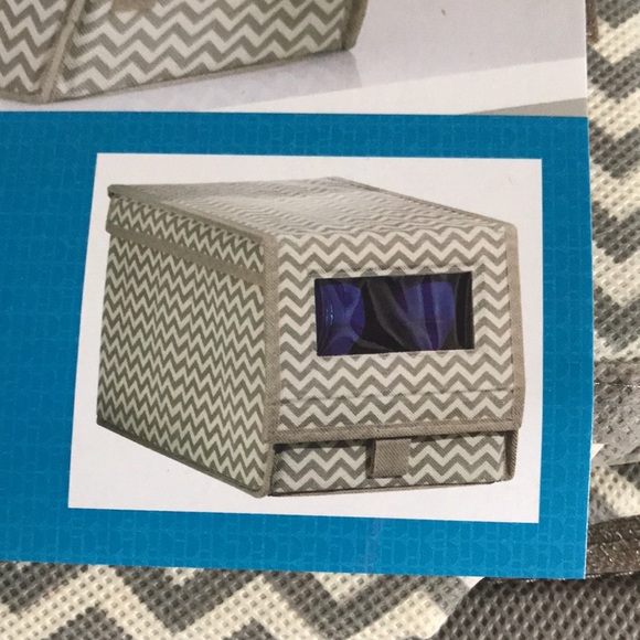 InterDesign Fabric Shoe Bin with Clear Window - Picture 3 of 6